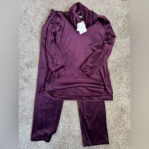 Purple Velvet Lounge Set